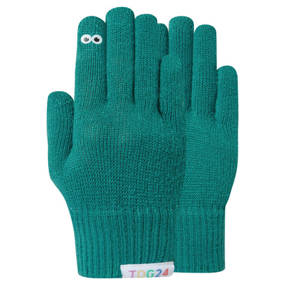 Soay Kids Shaun the Sheep Knit Gloves - Jungle Green
