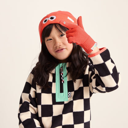 Soay Kids Shaun the Sheep Knit Gloves - Satsuma Orange