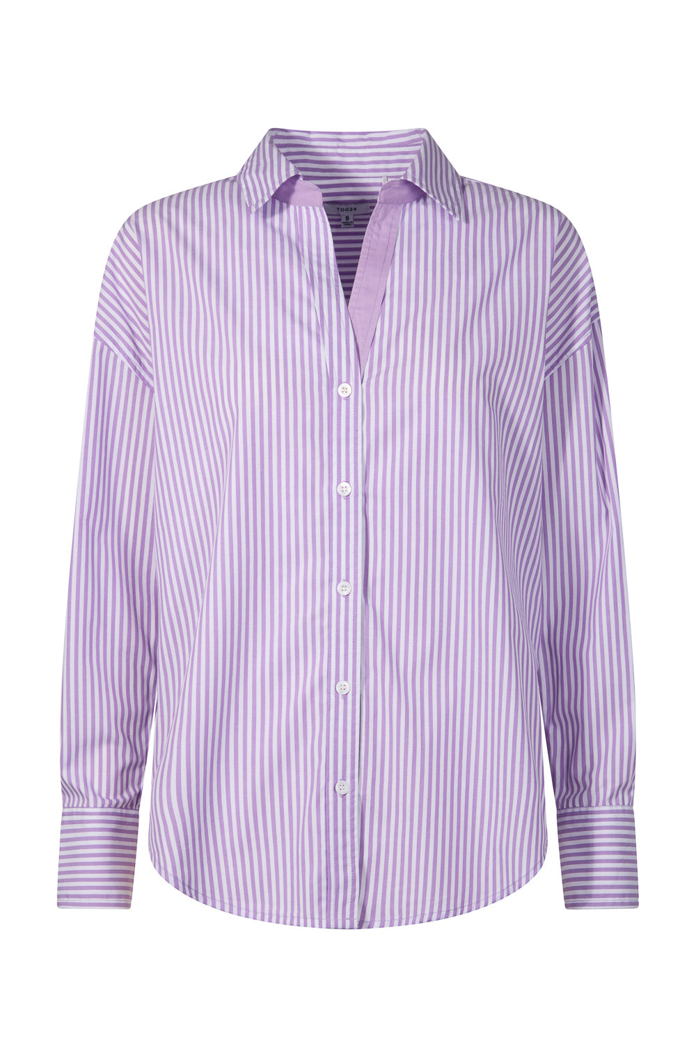 Sofia Womens Long Sleeve Oversized Shirt - Lilac Blossom