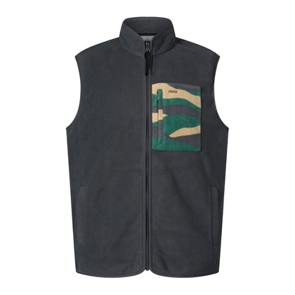 Stark Mens Relaxed Fit Microfleece Gilet - Deep Slate
