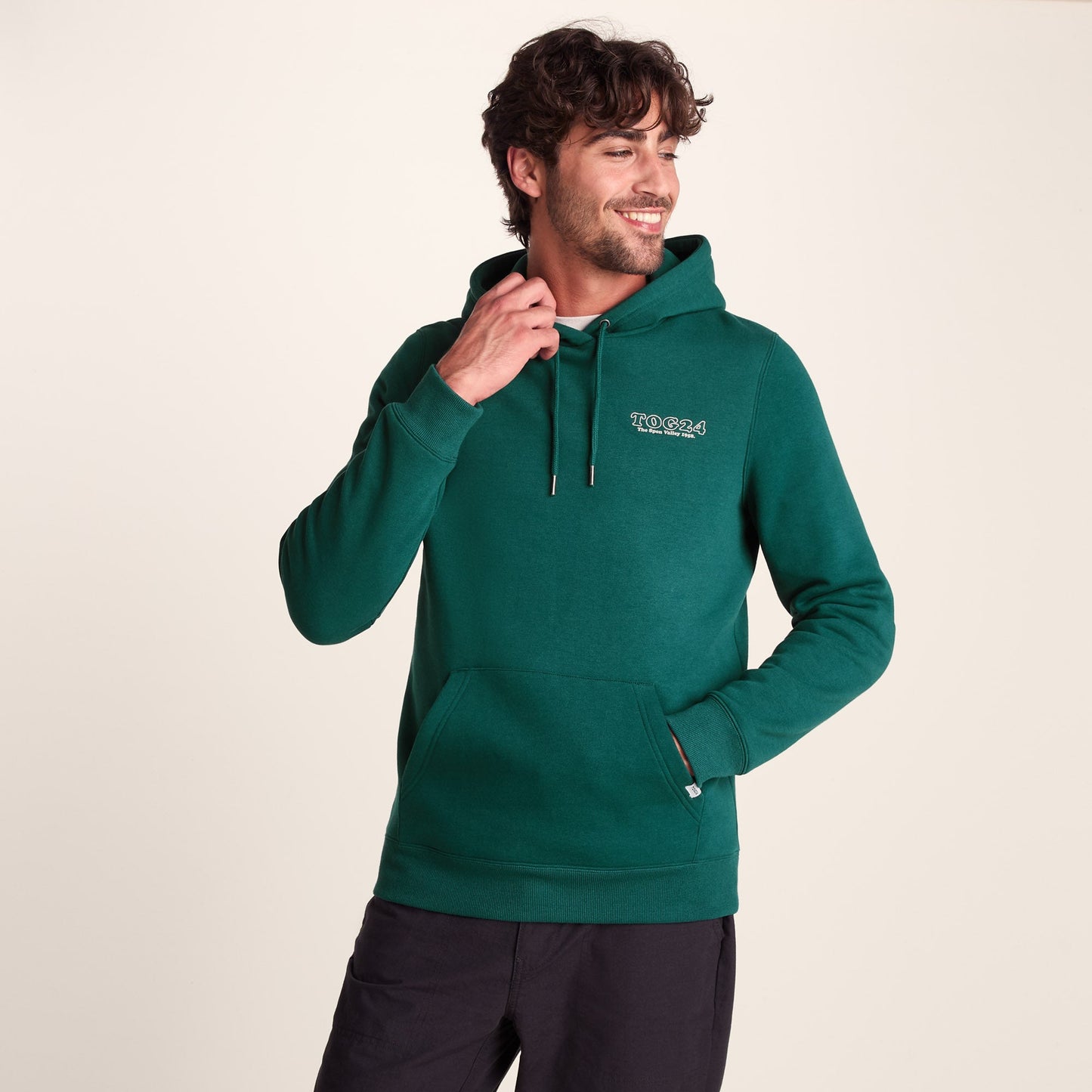 Stockton Mens Supersoft Hoody - Dark Turquoise
