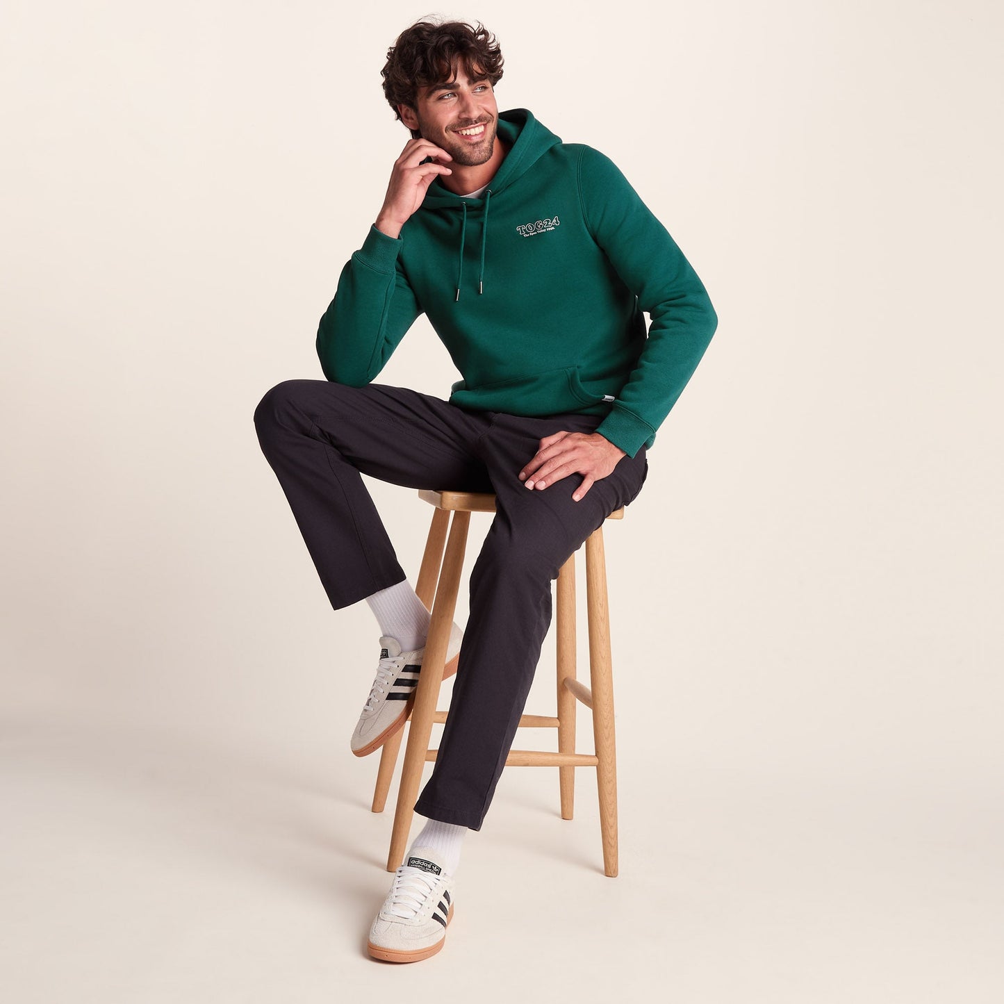 Stockton Mens Supersoft Hoody - Dark Turquoise