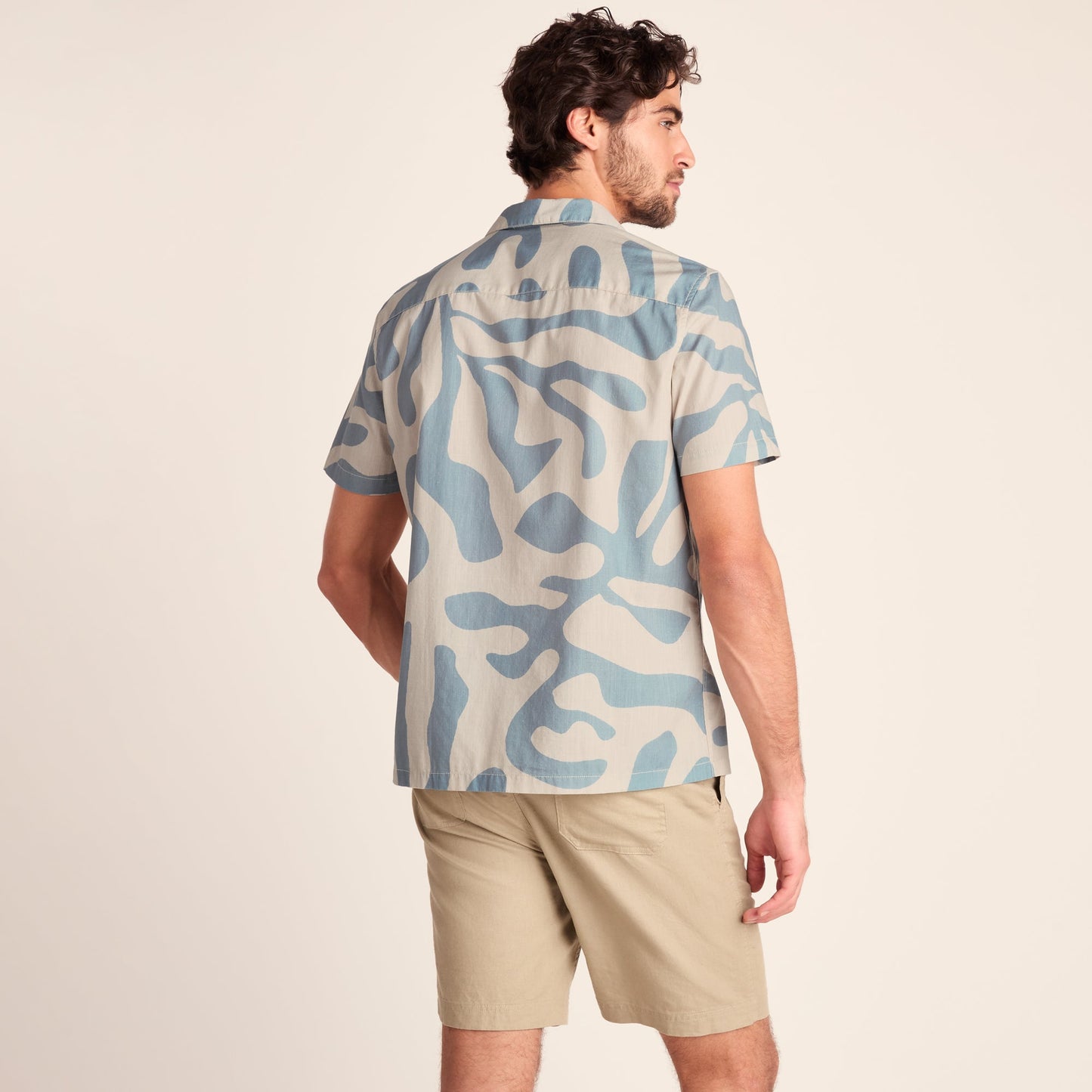 Strichen Mens Short Sleeve 100% Cotton Supersoft Shirt - Summer Sky
