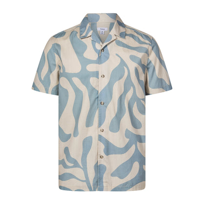 Strichen Mens Short Sleeve 100% Cotton Supersoft Shirt - Summer Sky