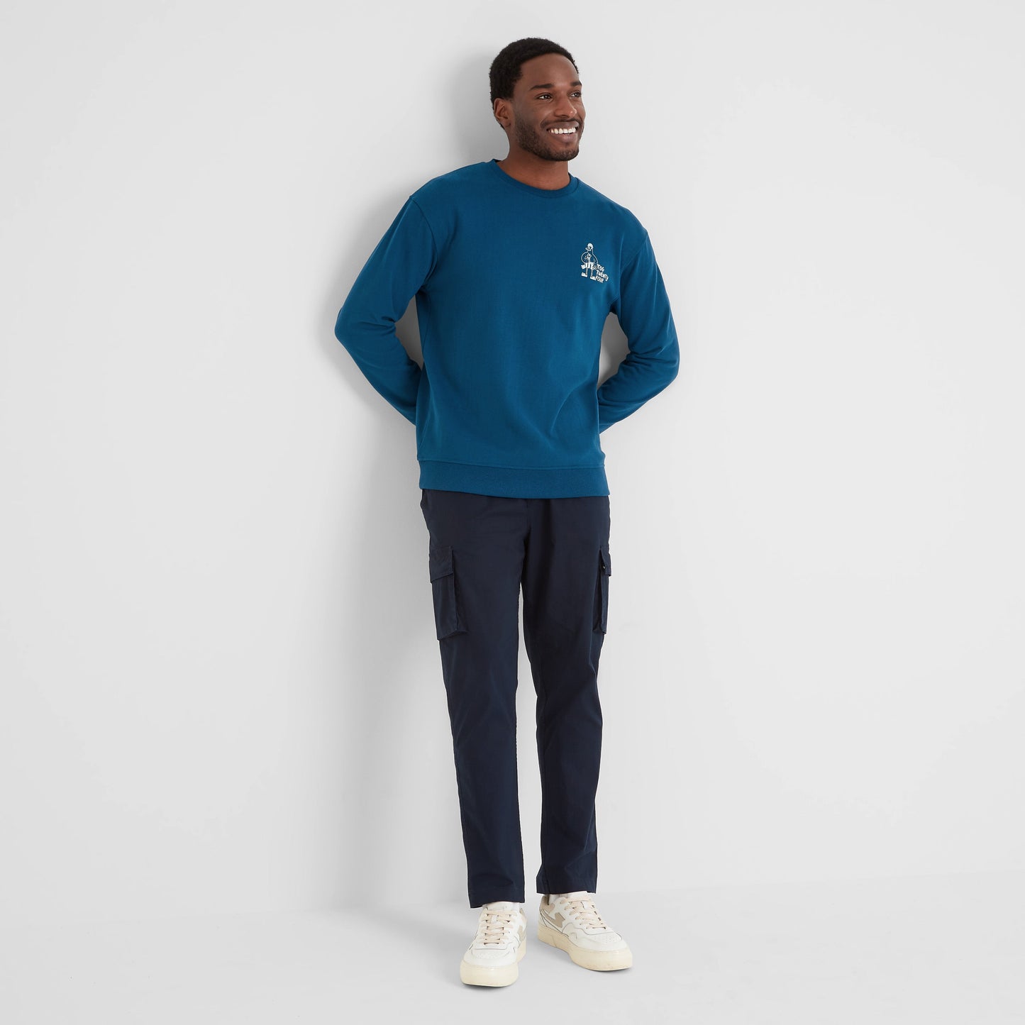 Sunnie Mens Supersoft Hattie Clark Sweatshirt - Deep Sea Blue