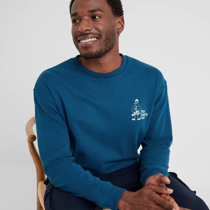 Sunnie Mens Supersoft Hattie Clark Sweatshirt - Deep Sea Blue