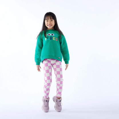 Swaledale Kids Shaun the Sheep Sherpa Sweat - Jungle Green