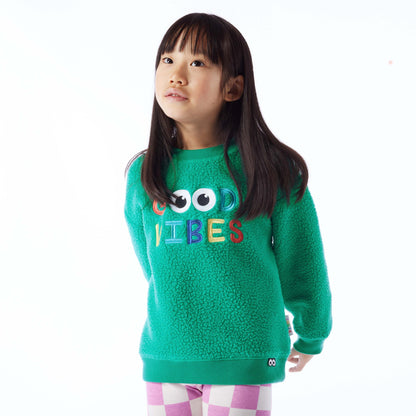 Swaledale Kids Shaun the Sheep Sherpa Sweat - Jungle Green