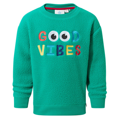 Swaledale Kids Shaun the Sheep Sherpa Sweat - Jungle Green