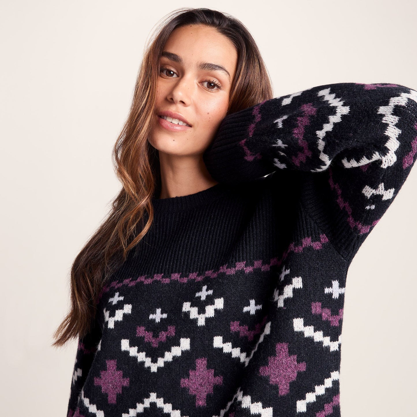 Tamara Womens Chunky Knitted Jumper - Dark Indigo