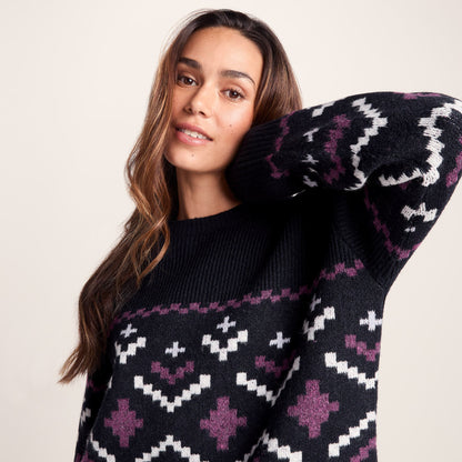 Tamara Womens Chunky Knitted Jumper - Dark Indigo