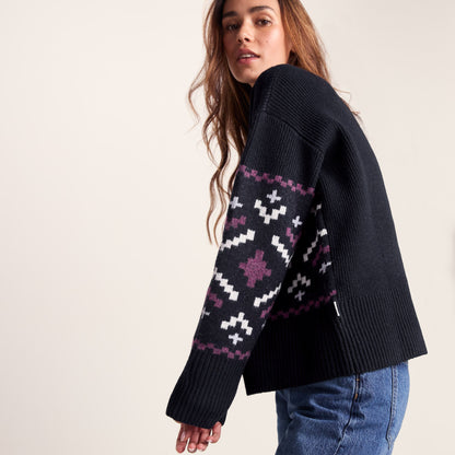 Tamara Womens Chunky Knitted Jumper - Dark Indigo