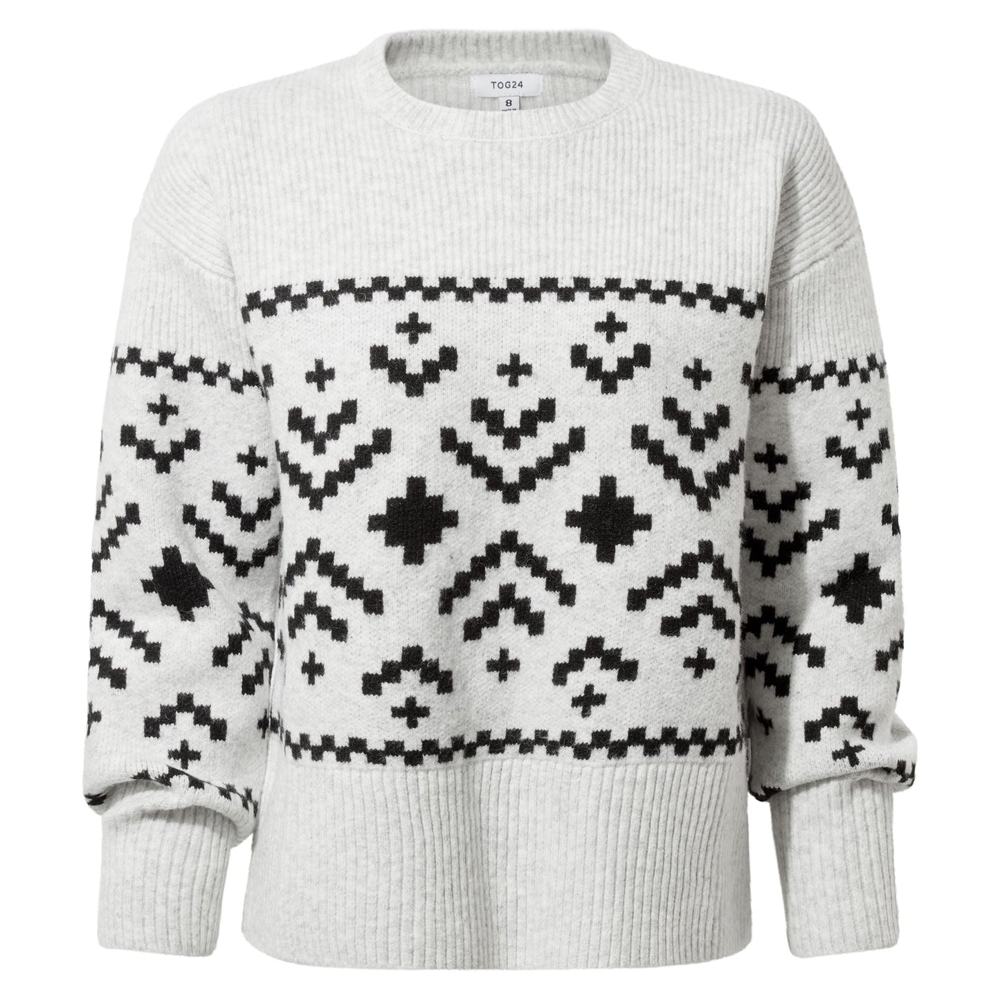 Tamara Womens Chunky Knitted Jumper - Ice Grey Marl