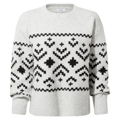 Tamara Womens Chunky Knitted Jumper - Ice Grey Marl