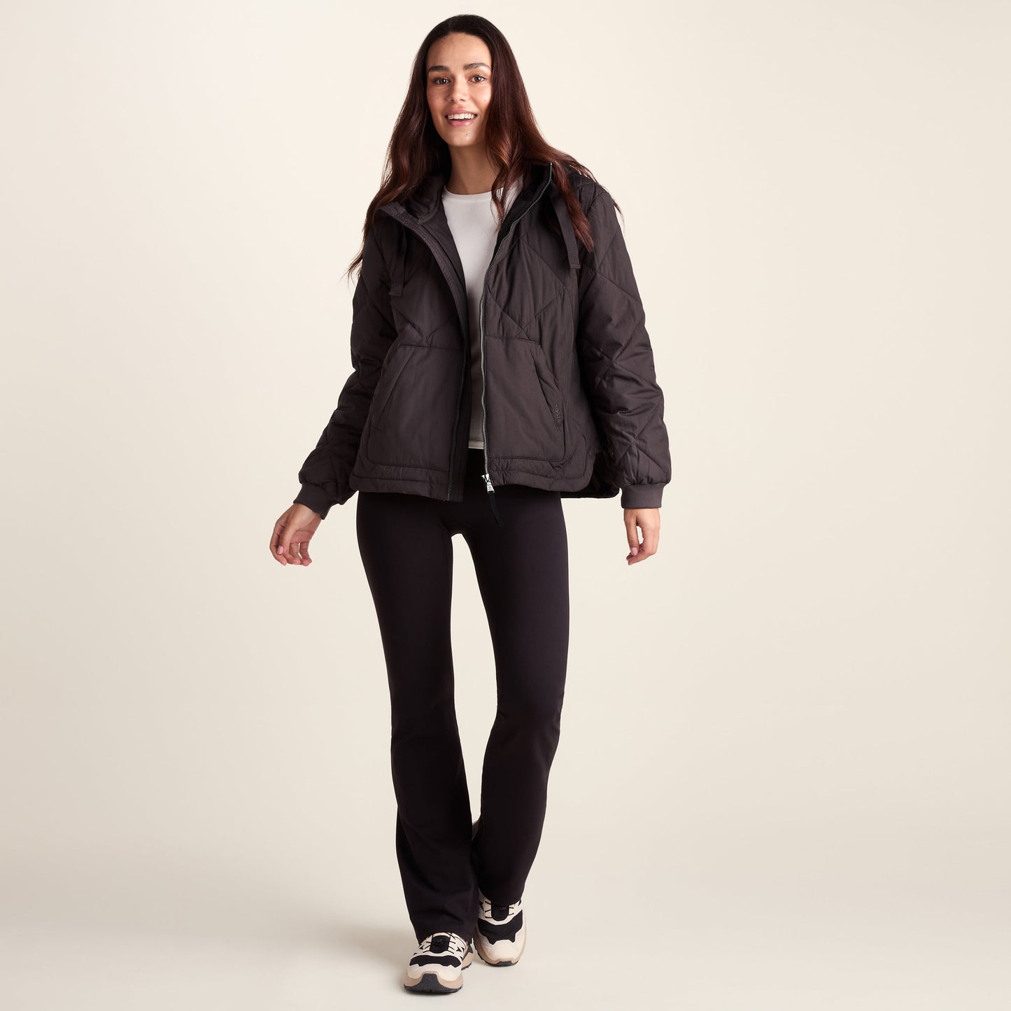 Tasker Womens Lightweight Insulated Quilted Jacket - Chocolate Brown