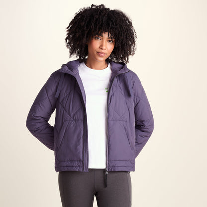 Tasker Womens Lightweight Insulated Quilted Jacket - Smokey Purple