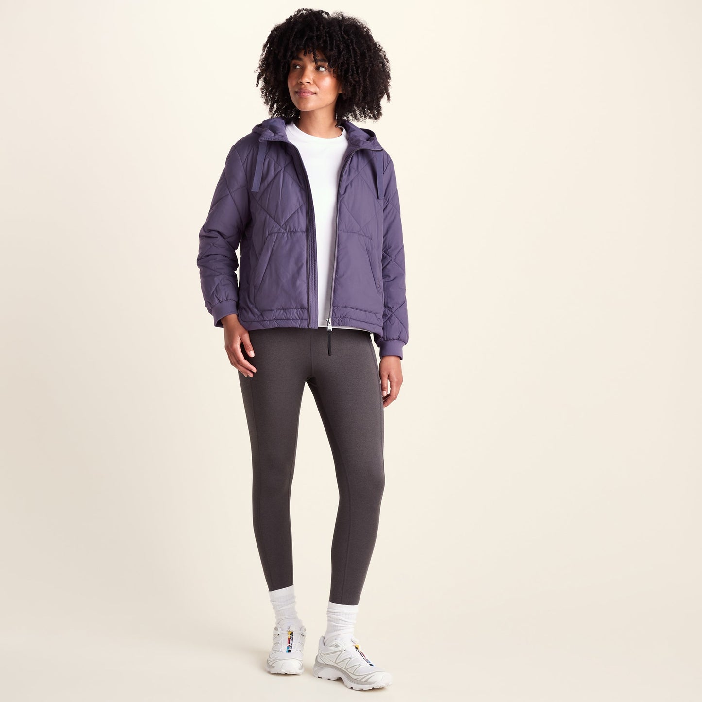 Tasker Womens Lightweight Insulated Quilted Jacket - Smokey Purple