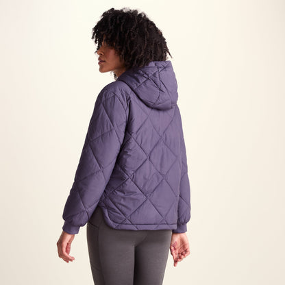 Tasker Womens Lightweight Insulated Quilted Jacket - Smokey Purple