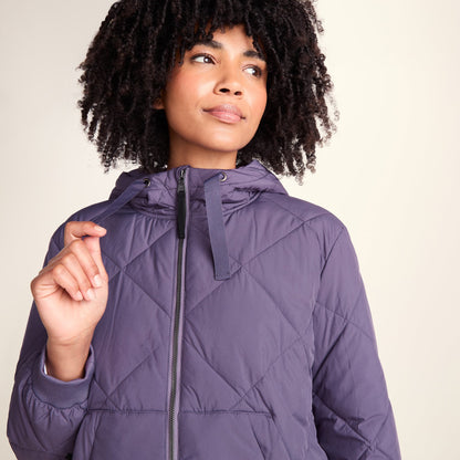 Tasker Womens Lightweight Insulated Quilted Jacket - Smokey Purple