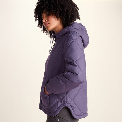 Tasker Womens Lightweight Insulated Quilted Jacket - Smokey Purple