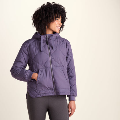 Tasker Womens Lightweight Insulated Quilted Jacket - Smokey Purple