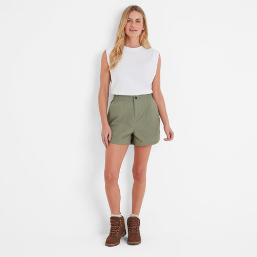 Tempo Womens Ripstop Performance Shorts - Faded Khaki