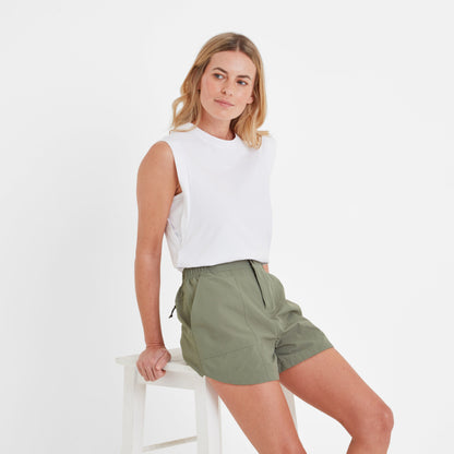 Tempo Womens Ripstop Performance Shorts - Faded Khaki