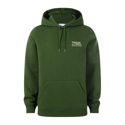 Terrain Mens Supersoft Heavyweight Graphic Print Hoodie - Leaf Green
