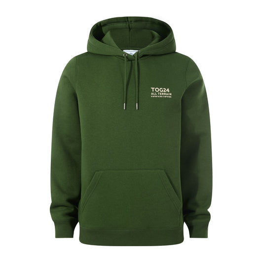 Terrain Mens Supersoft Heavyweight Graphic Print Hoodie - Leaf Green