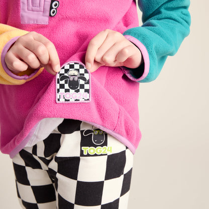 Texel Kids Shaun the Sheep Fleece Zip Neck - Strawberry Dream