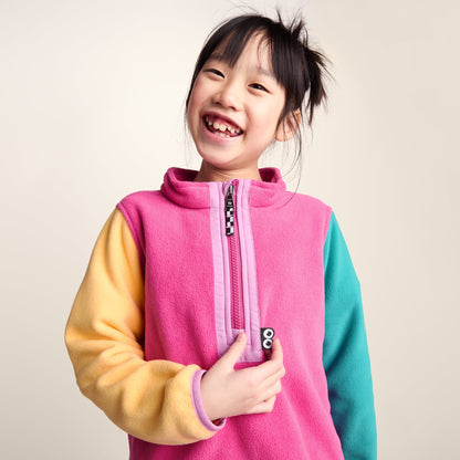 Texel Kids Shaun the Sheep Fleece Zip Neck - Strawberry Dream