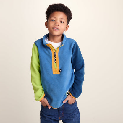 Texel Kids Shaun the Sheep Fleece Zip Neck - Bluebell