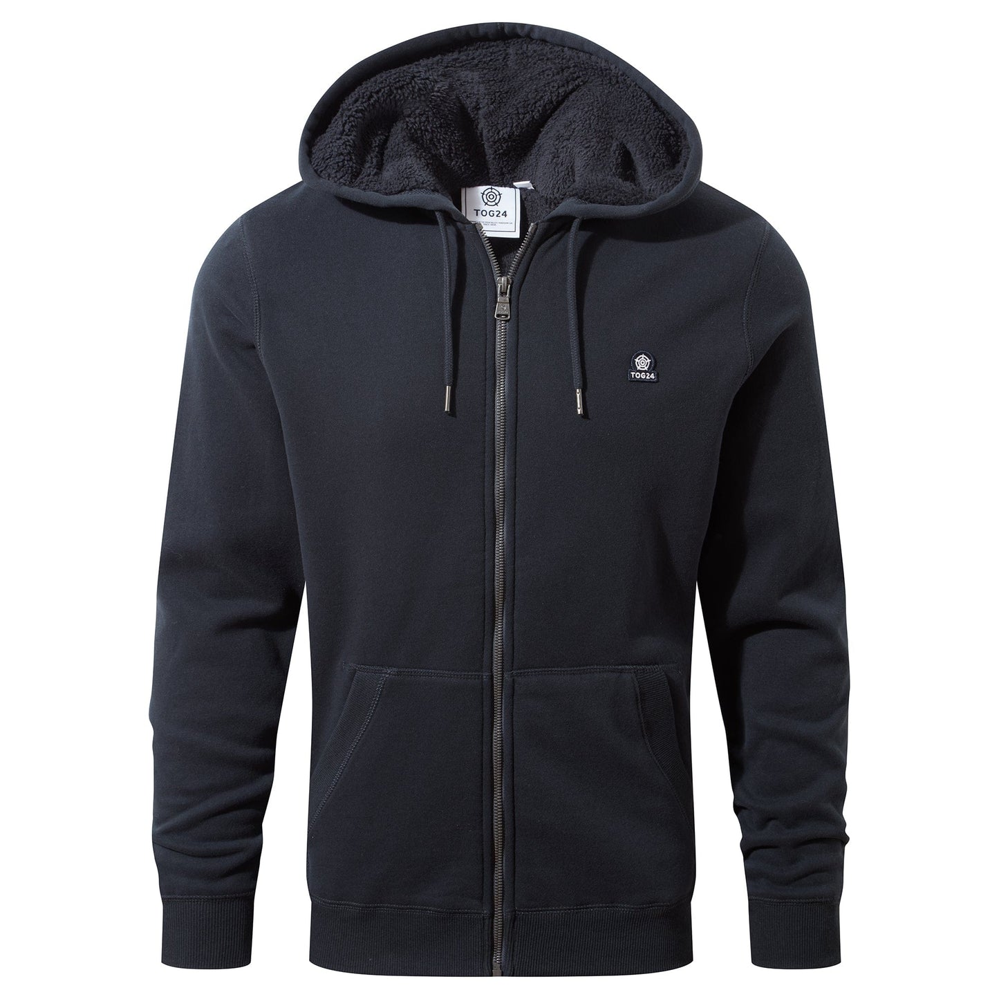 Timble Mens Sherpa Fleece Lined Hoody - Dark Indigo
