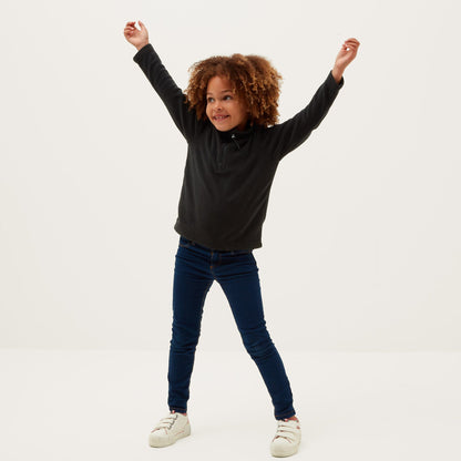 Toffolo Kids Zipneck Fleece - Black