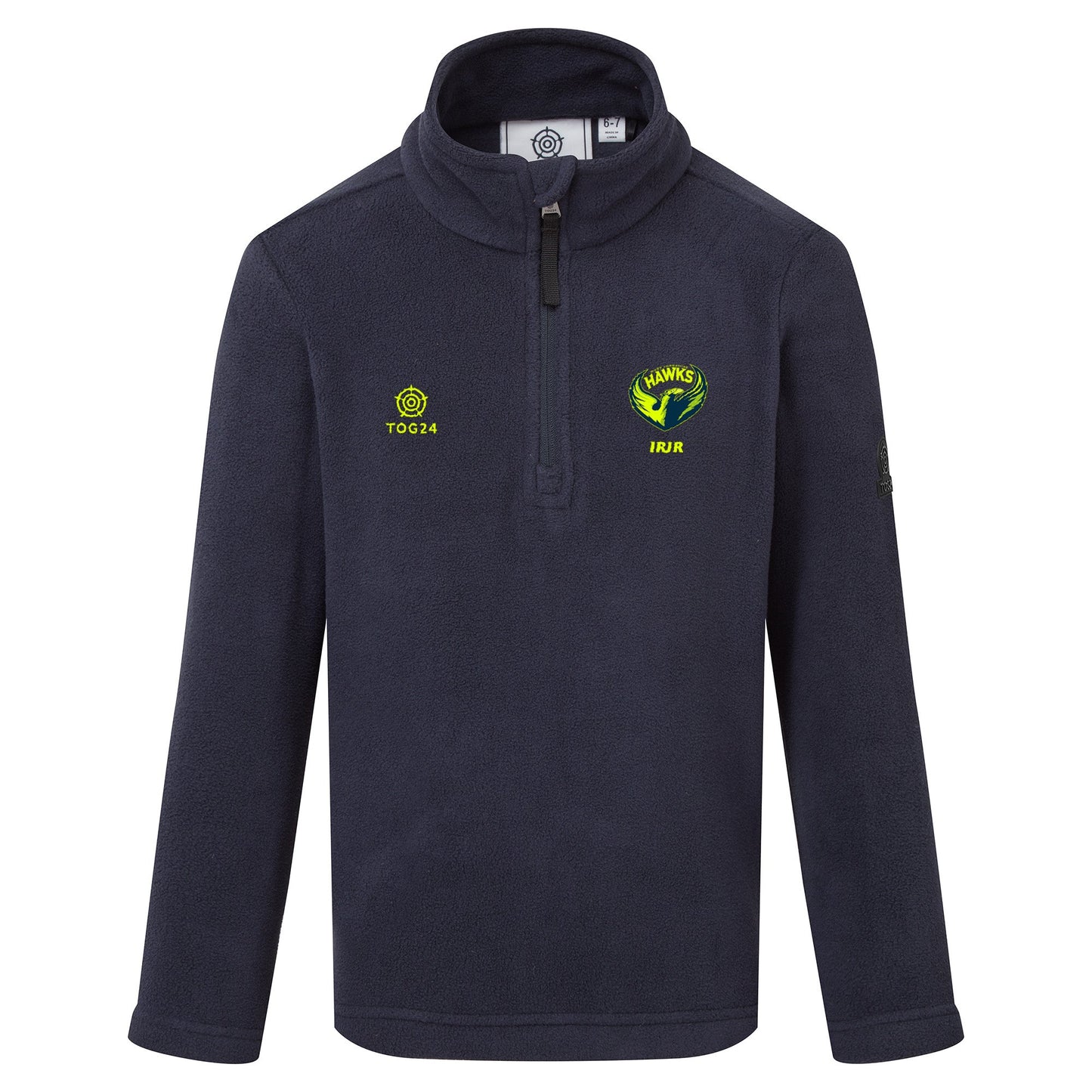 West Yorkshire Hawks Kids - Toffolo Zipneck Fleece Navy