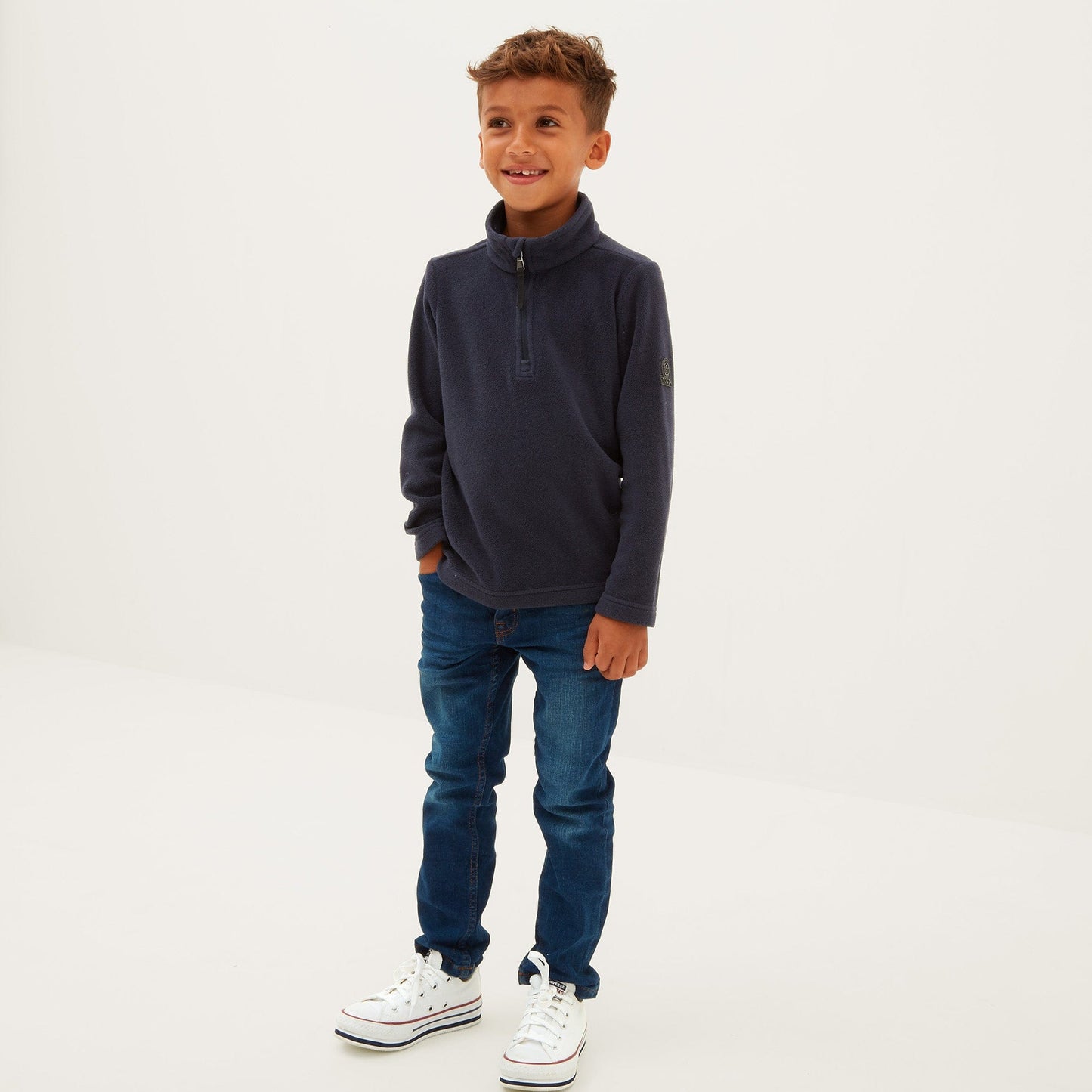 Toffolo Kids Zipneck Fleece - Navy