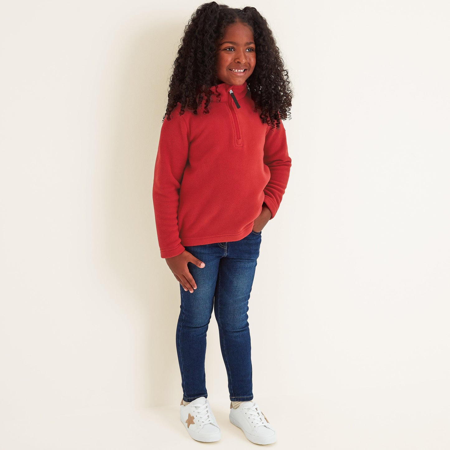 Toffolo Kids Zipneck Fleece - Chilli