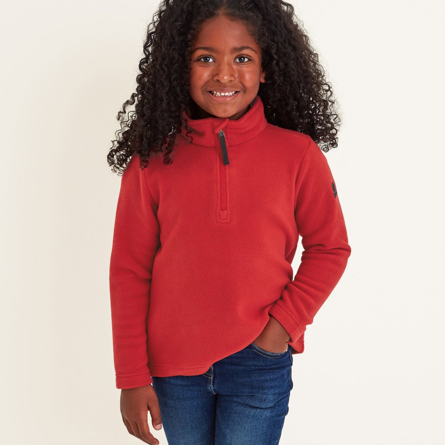 Toffolo Kids Zipneck Fleece - Chilli