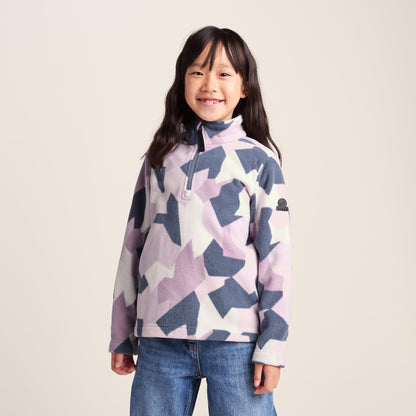 Toffolo Kids Zipneck Fleece - Abstract Mountain Print