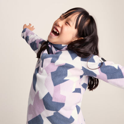 Toffolo Kids Zipneck Fleece - Abstract Mountain Print