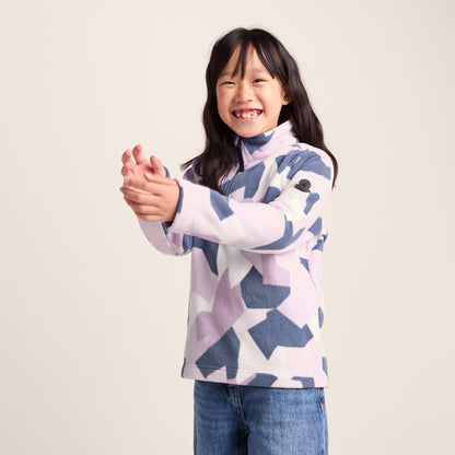 Toffolo Kids Zipneck Fleece - Abstract Mountain Print