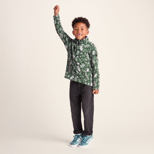 Toffolo Kids Zipneck Fleece - Oak Leaf Print