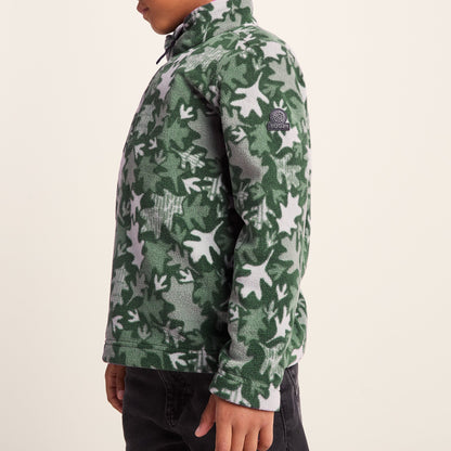 Toffolo Kids Zipneck Fleece - Oak Leaf Print