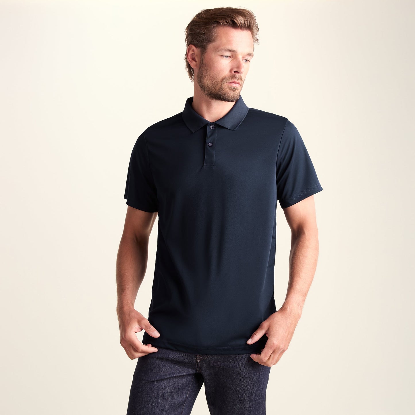 Torres Mens Tech Polo - Navy