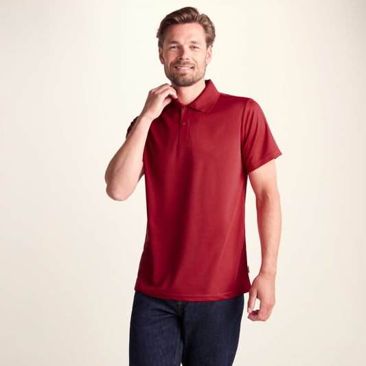 Torres Mens Tech Polo - Chilli