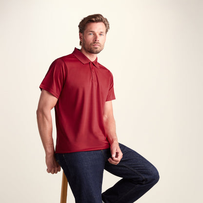 Torres Mens Tech Polo - Chilli