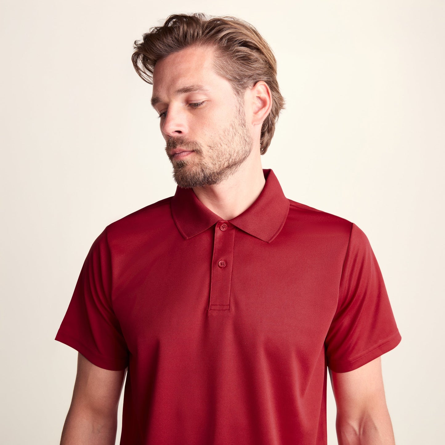 Torres Mens Tech Polo - Chilli