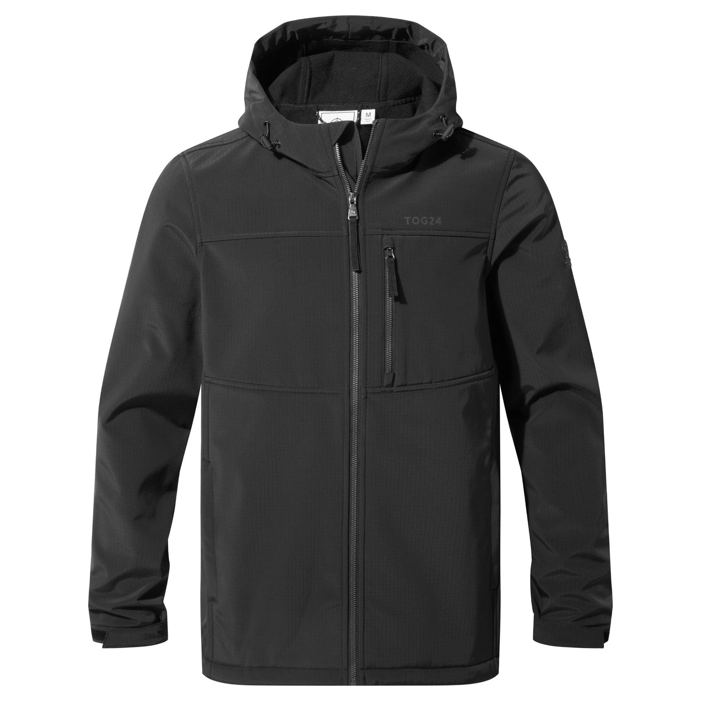 Truro Mens Hooded Softshell Jacket - Black