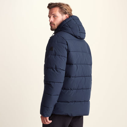 Tunnard Mens Short Shower Resistant Insulated Jacket - Dark Indigo