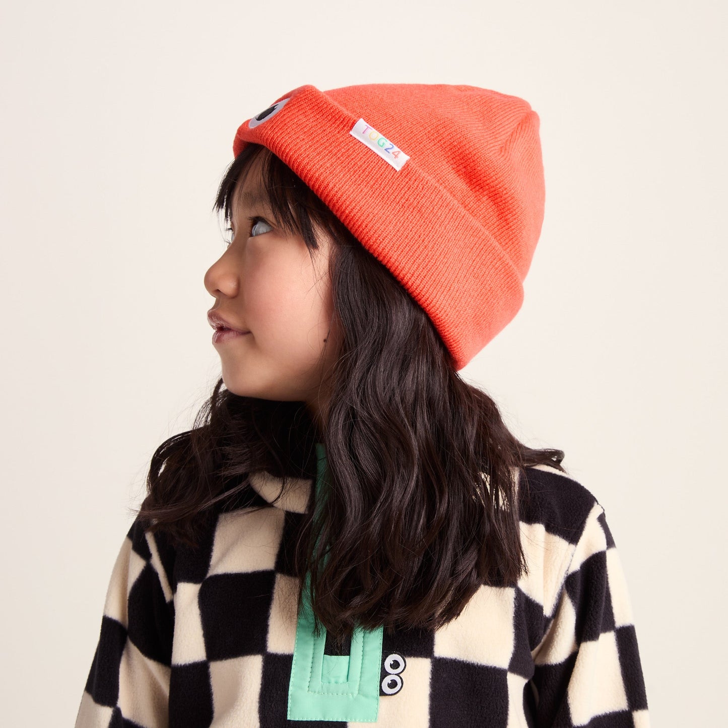 Uda Kids Shaun the Sheep Knit Hat - Satsuma Orange